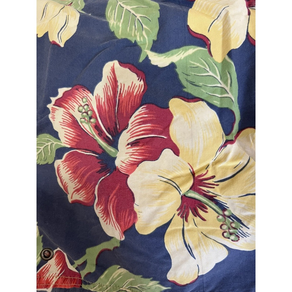 Polo Ralph Lauren Floral Hibiscus Board Shorts Navy Blue‎ Swim Trunks Size 30